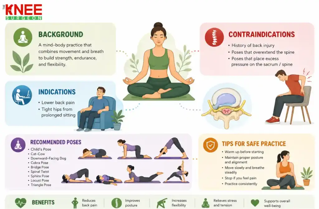 Yoga asanas for back pain
