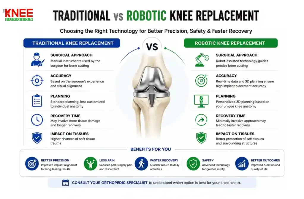 Robotic vs Traditional Knee Replacement 1 Robotic vs Traditional Knee Replacement Surgery (2)